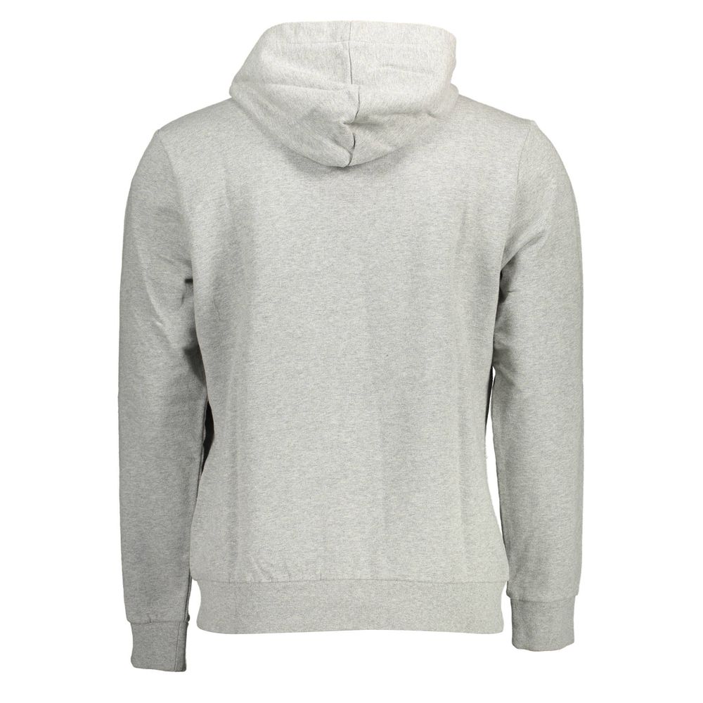 Sudadera con capucha de algodón gris Napapijri Elevated