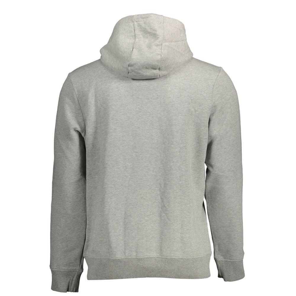 Sudadera con capucha de mezcla de algodón orgánico gris Napapijri Chic