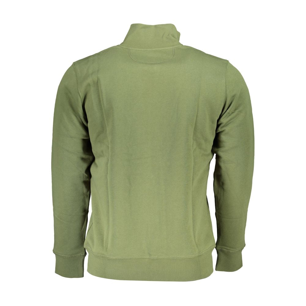 Sudadera polar clásica con cremallera verde La Martina