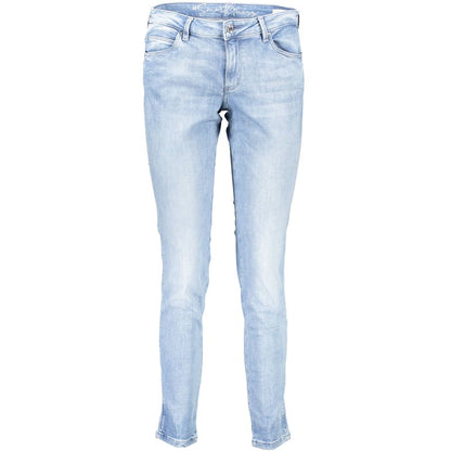 Vaqueros pitillo de tiro medio de color azul claro Guess Jeans Chic