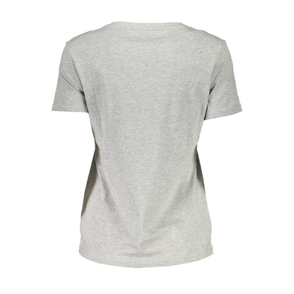 Camiseta de algodón orgánico gris Elite de Guess Jeans para ella