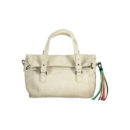 Bolso de mano Desigual Chic con detalle en contraste en color blanco