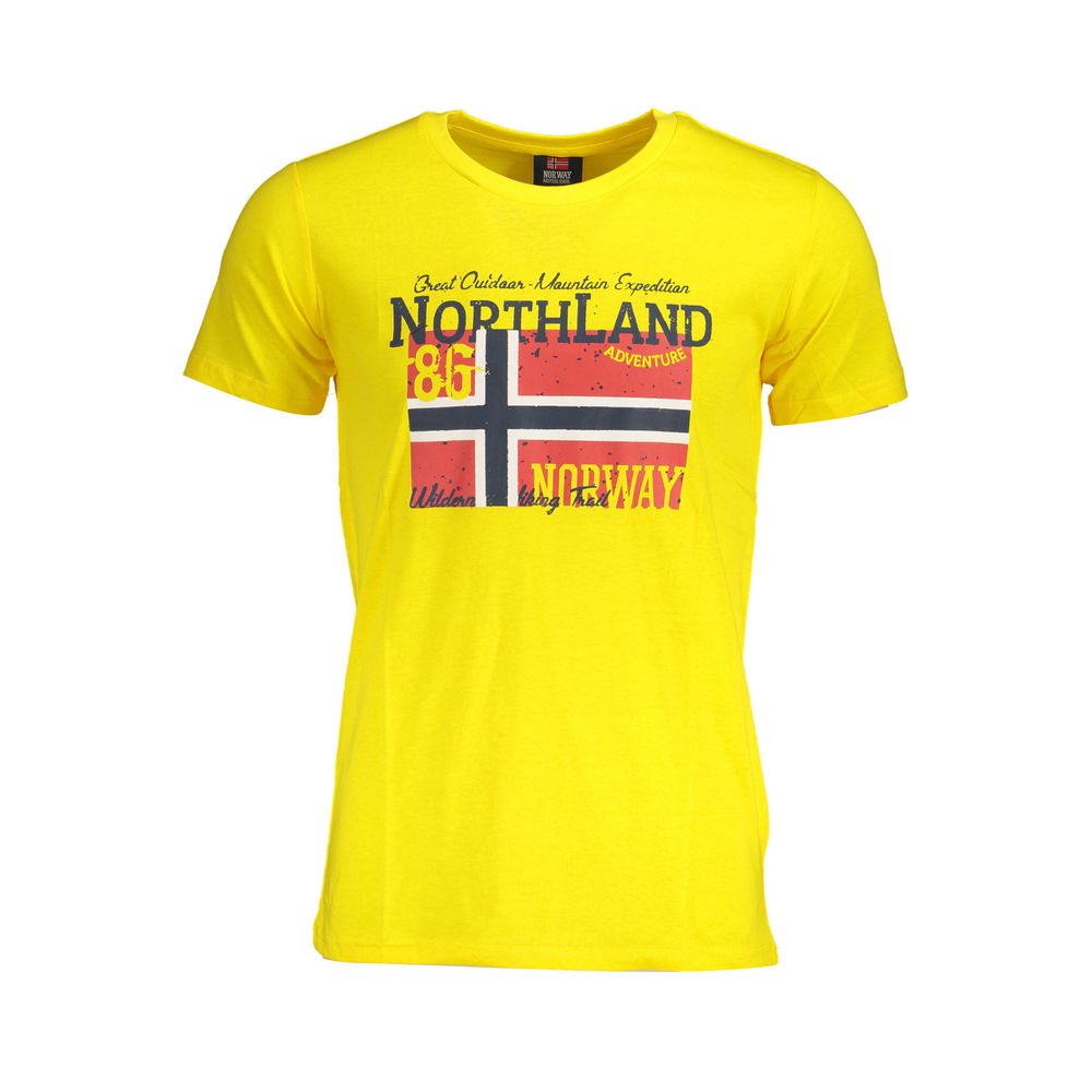 Camiseta de algodón amarilla Noruega 1963