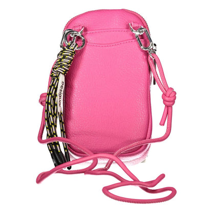 Bolso de mano de polietileno rosa Desigual