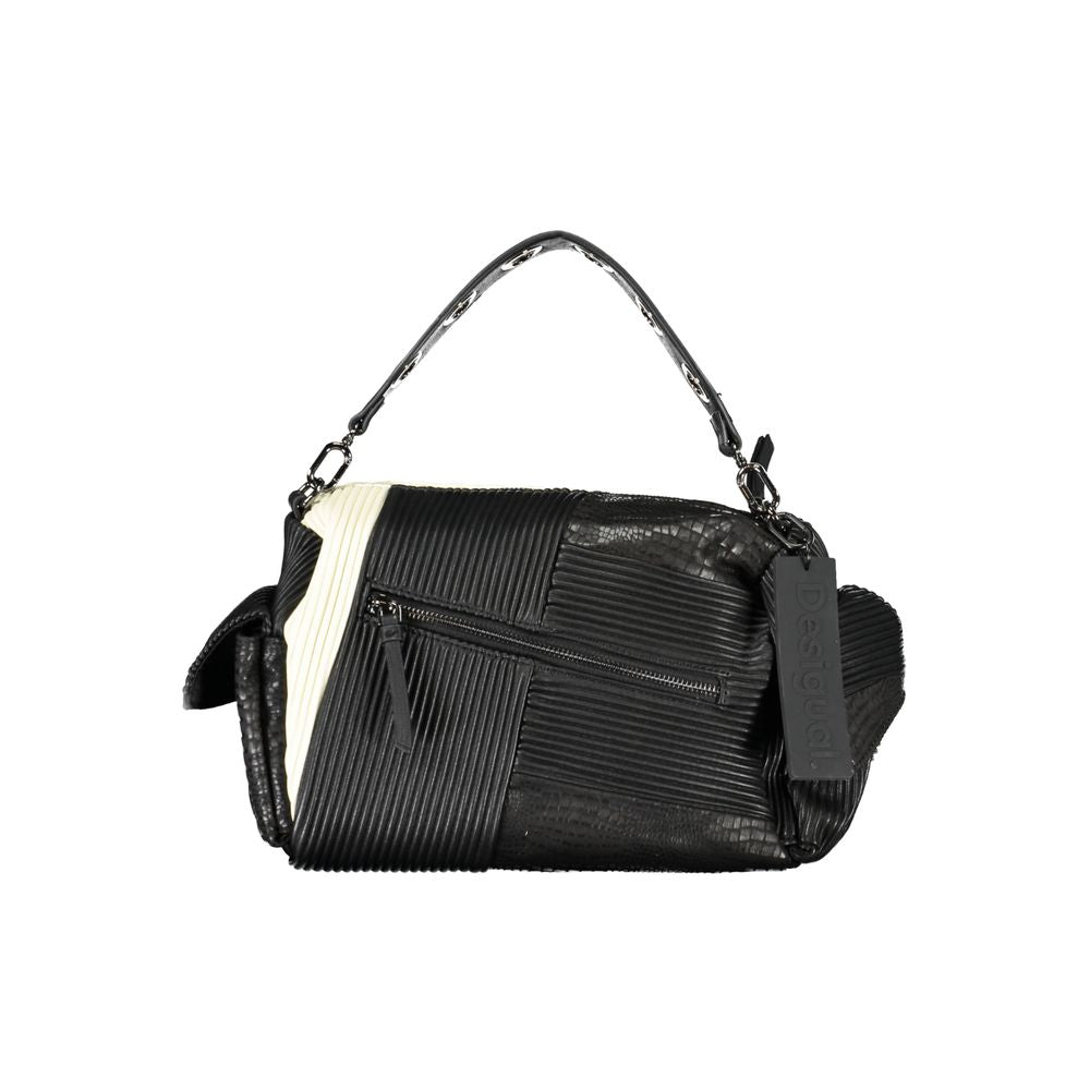 Bolso de mano de polietileno negro Desigual