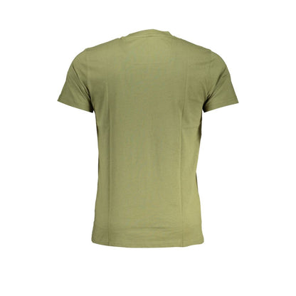 Camiseta de algodón verde Cavalli Class