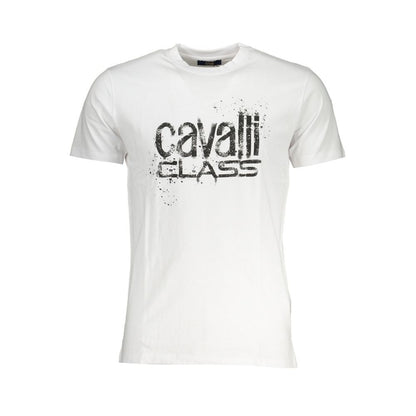 Camiseta de algodón blanca de la clase Cavalli