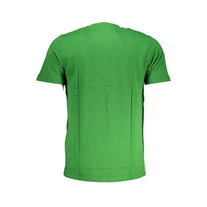 Camiseta de algodón verde Cavalli Class