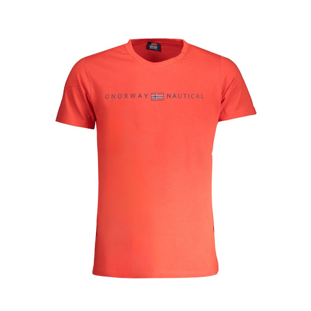 Camiseta de algodón roja de Noruega 1963