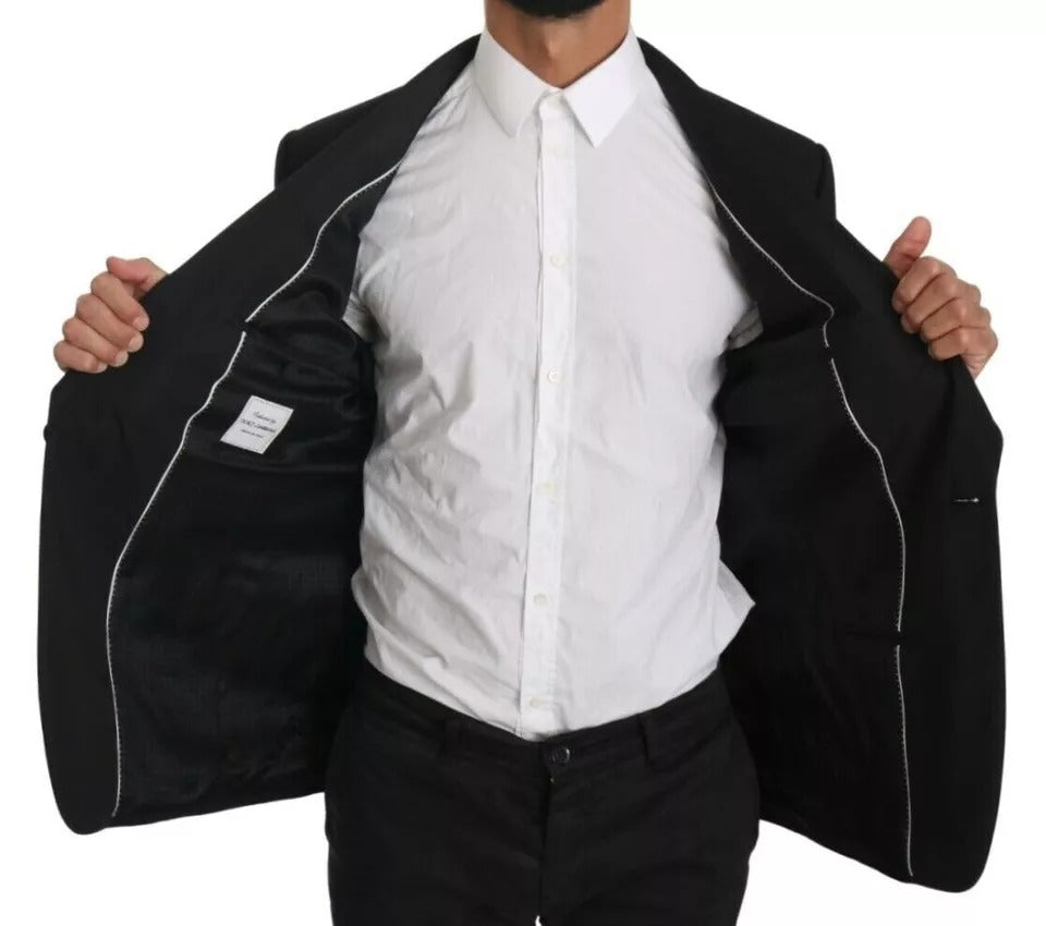 Blazer formal de botonadura sencilla en color negro de Dolce &amp; Gabbana