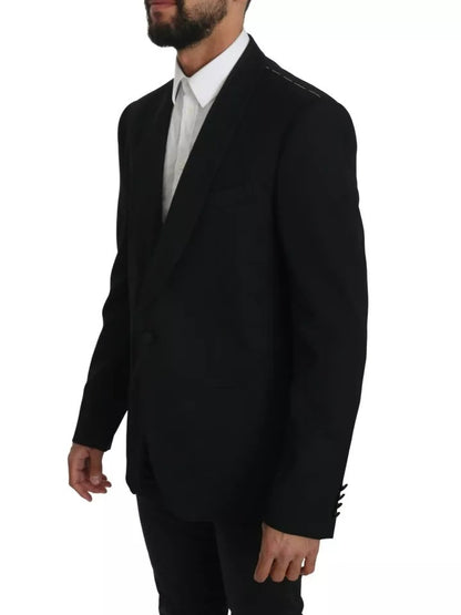 Blazer formal de botonadura sencilla en color negro de Dolce &amp; Gabbana