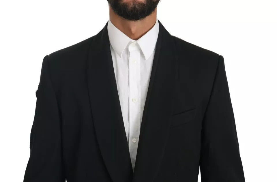 Blazer formal de botonadura sencilla en color negro de Dolce &amp; Gabbana