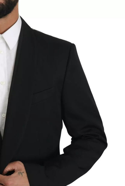 Blazer formal de botonadura sencilla en color negro de Dolce &amp; Gabbana