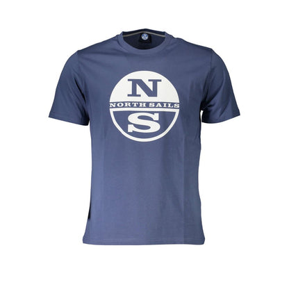 Camiseta de cuello redondo estampada con logotipo de North Sails en azul