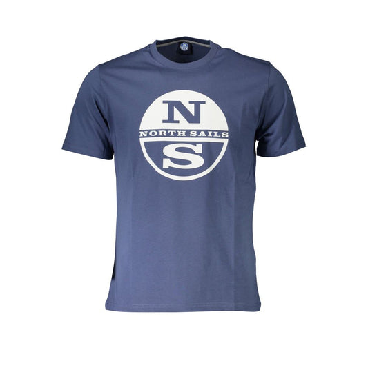 Camiseta de cuello redondo estampada con logotipo de North Sails en azul
