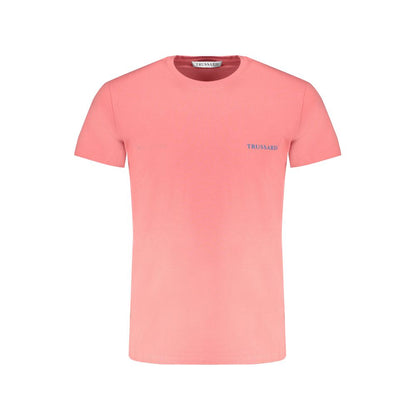Camiseta de algodón rosa Trussardi