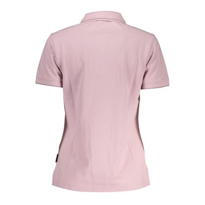 Polo rosa chic con detalles en contraste de Napapijri