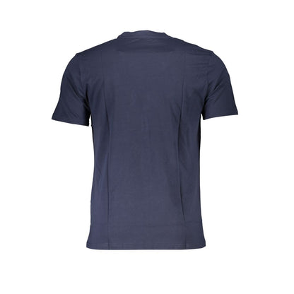 Camiseta de algodón azul Cavalli Class