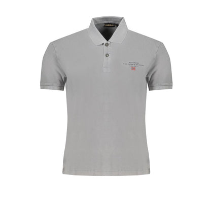 Polo de algodón gris de Napapijri
