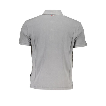 Polo de algodón gris de Napapijri