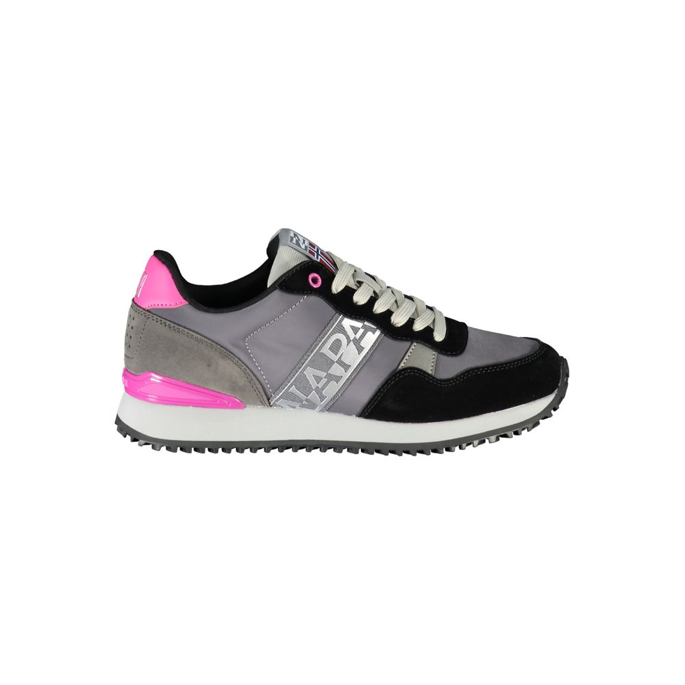 Zapatillas con cordones en contraste en gris Napapijri Chic