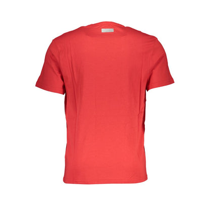 Camiseta de algodón roja Bikkembergs