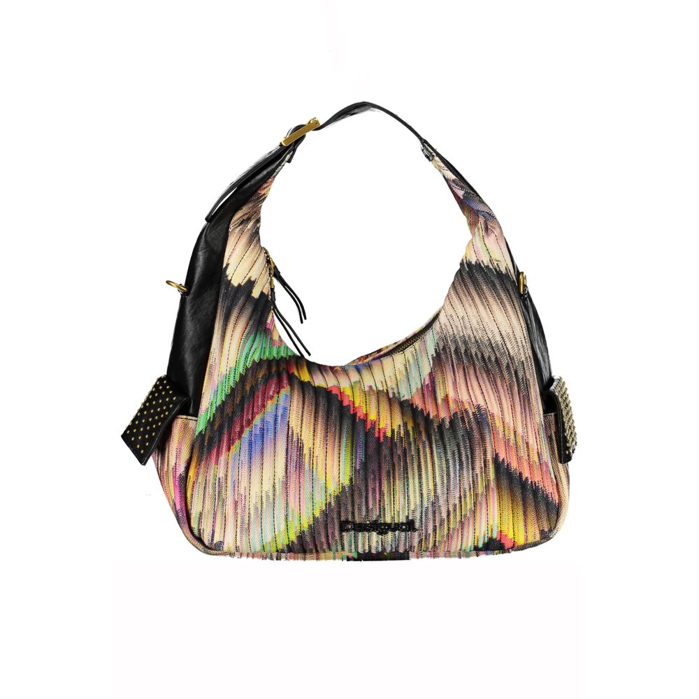 Bolso de mano de poliéster negro Desigual