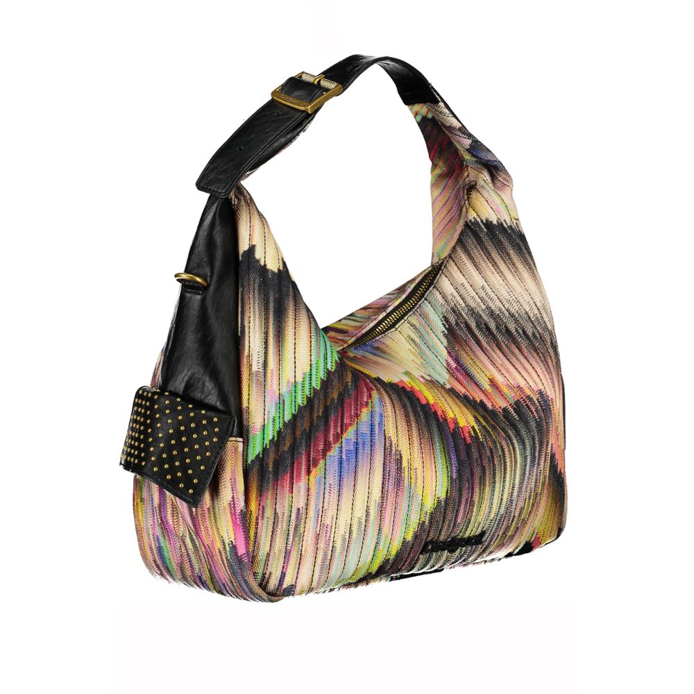 Bolso de mano de poliéster negro Desigual