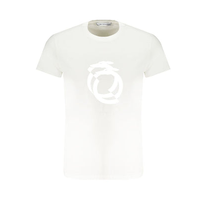 Camiseta de algodón blanca Trussardi