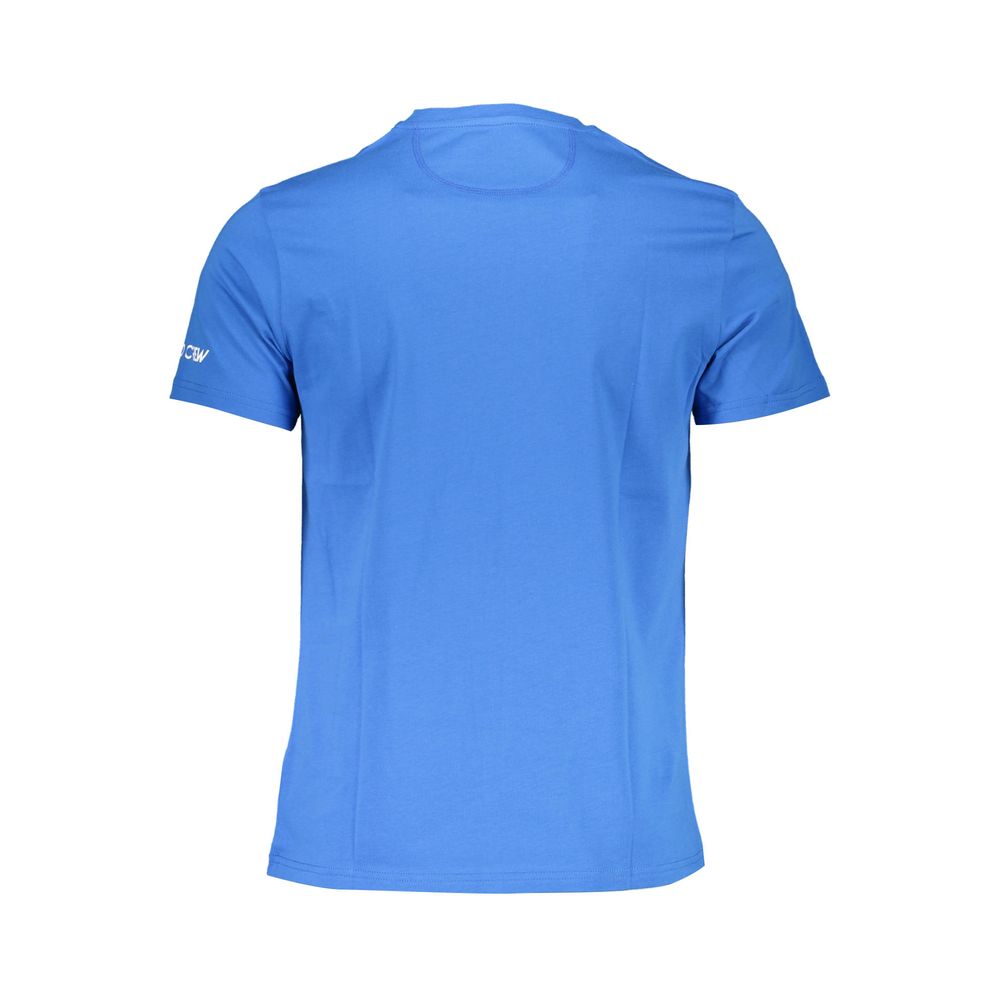 Camiseta elegante con logotipo bordado en azul de La Martina