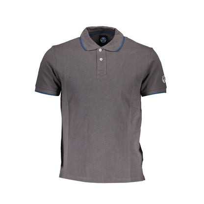 Polo elegante de manga corta en gris de North Sails