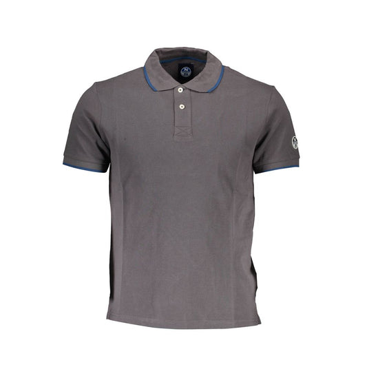 Polo elegante de manga corta en gris de North Sails