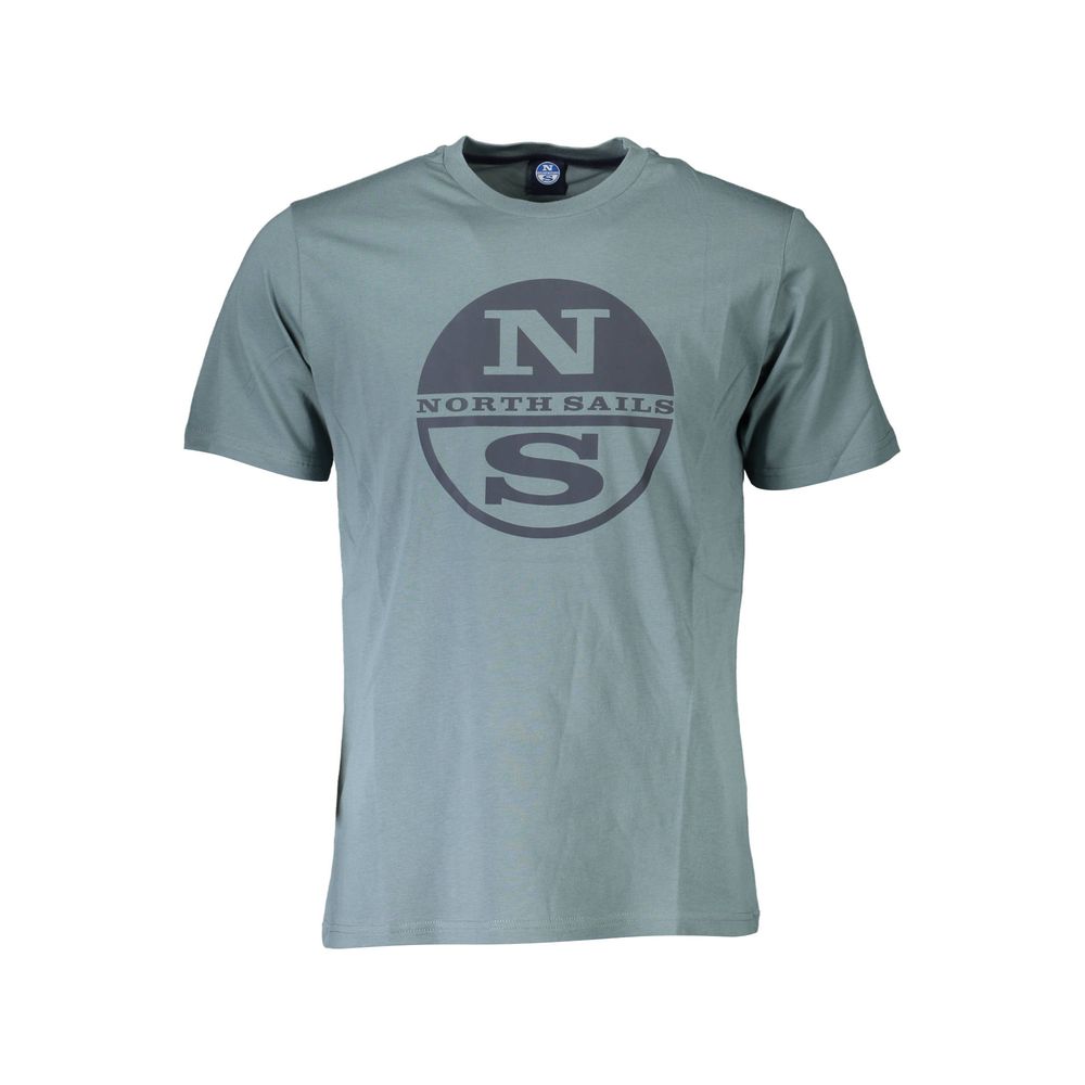 Camiseta de algodón verde con logotipo de North Sails y estampado elegante