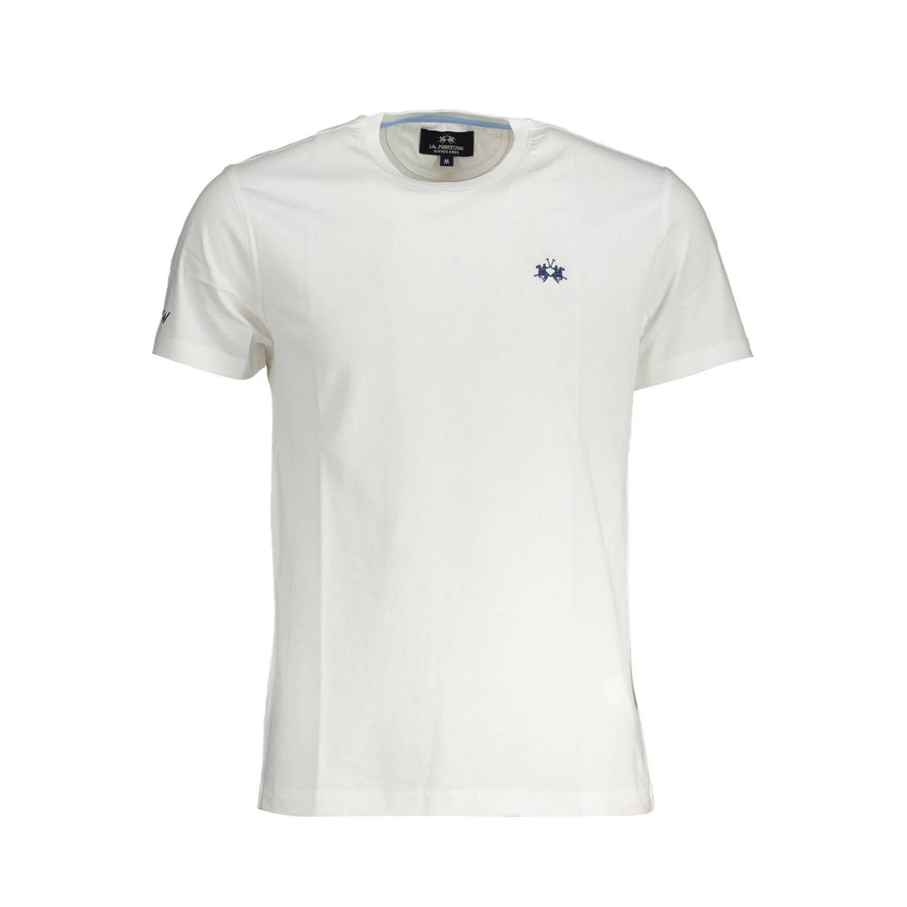 Camiseta blanca elegante bordada La Martina