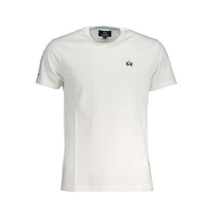 Camiseta blanca elegante bordada La Martina
