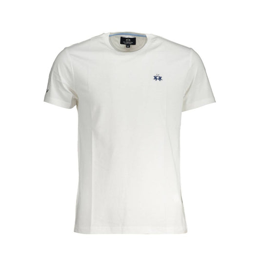Camiseta blanca elegante bordada La Martina