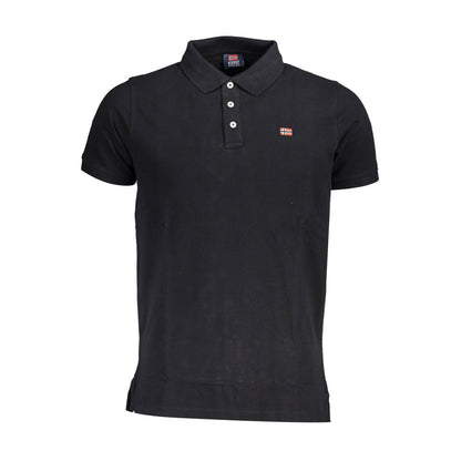 Polo de algodón negro de Noruega 1963