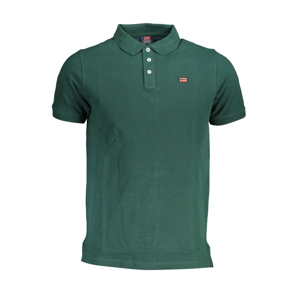 Polo de algodón verde de Noruega 1963