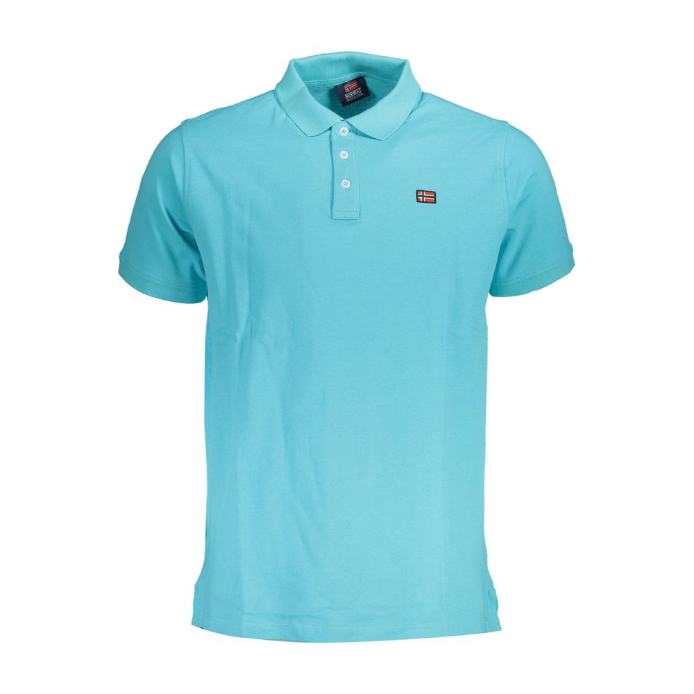 Polo de algodón azul claro de Noruega 1963
