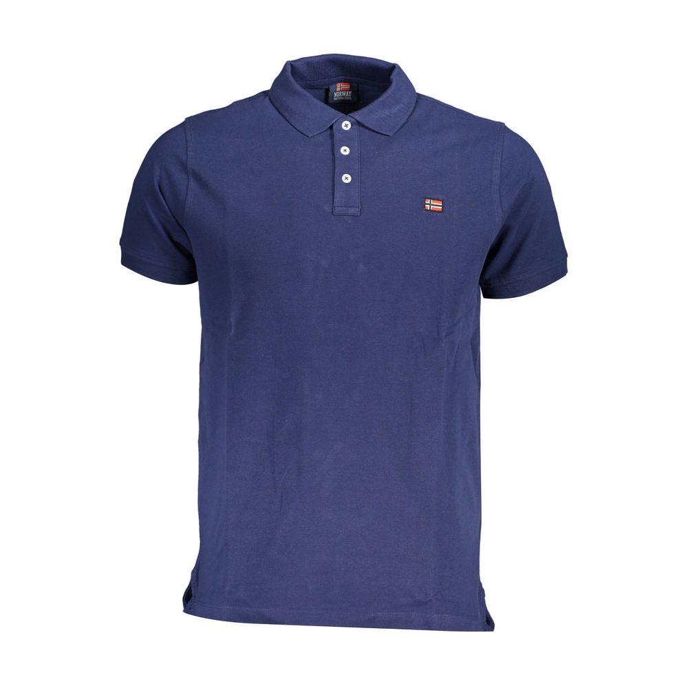 Polo de algodón azul de Noruega 1963