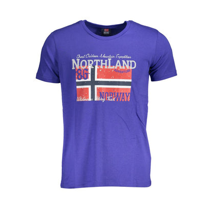 Camiseta de algodón azul de Noruega 1963