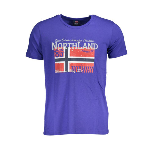 Camiseta de algodón azul de Noruega 1963