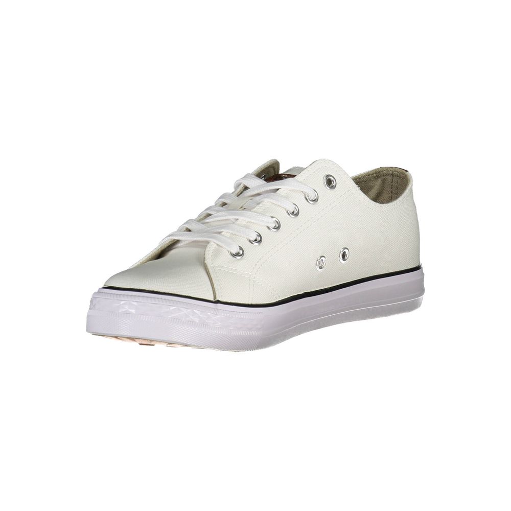 Carrera White Polyester Sneaker