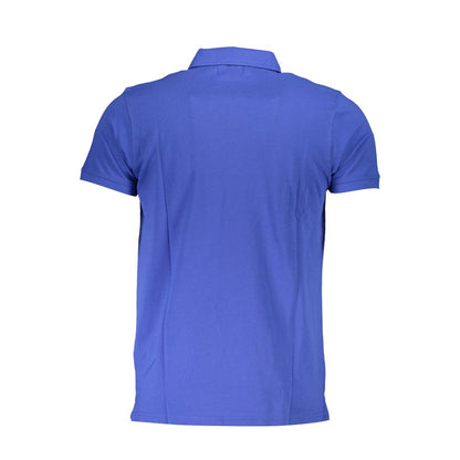 Polo de algodón azul Cavalli Class