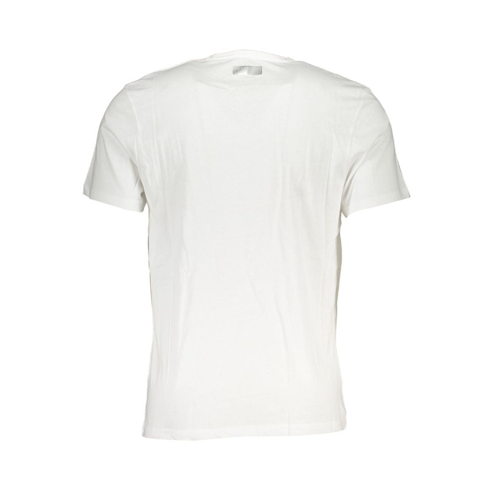 Camiseta de algodón blanca Bikkembergs