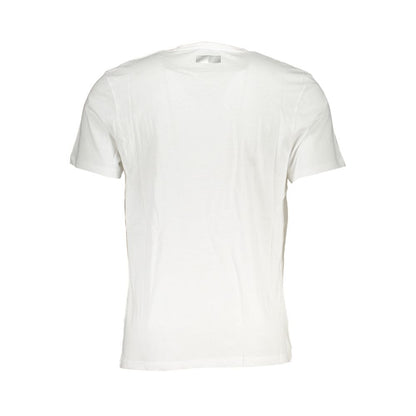 Camiseta de algodón blanca Bikkembergs