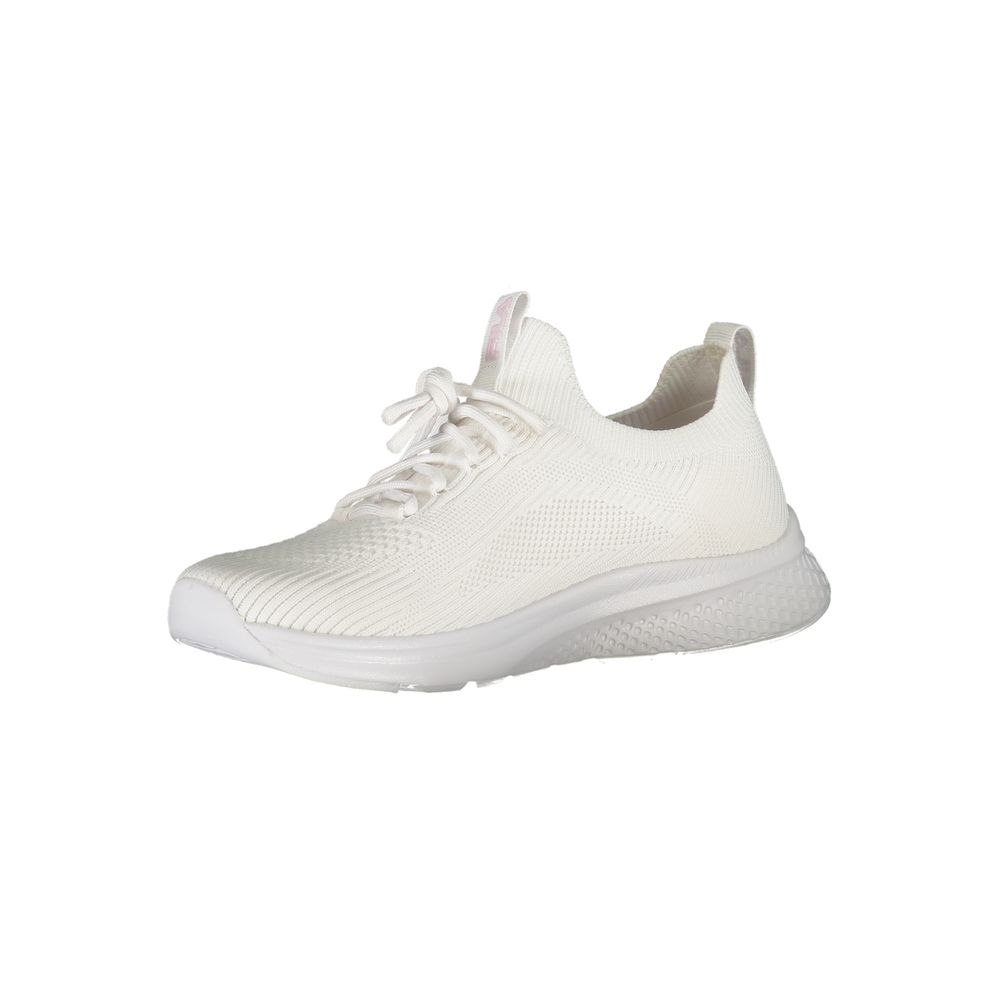 Zapatillas elegantes Run-It blancas de Fila con detalles en rosa