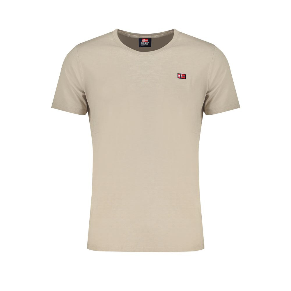 Camiseta de algodón beige de Noruega 1963