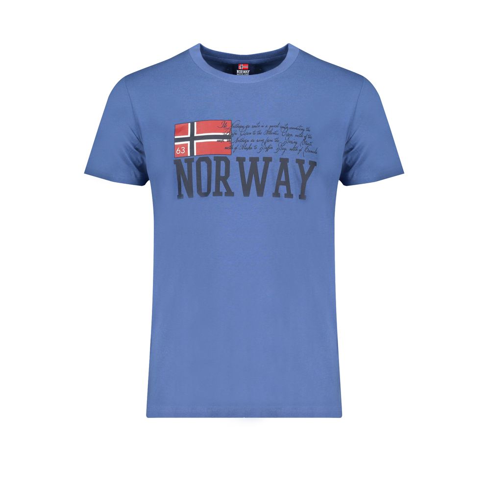 Camiseta de algodón azul de Noruega 1963