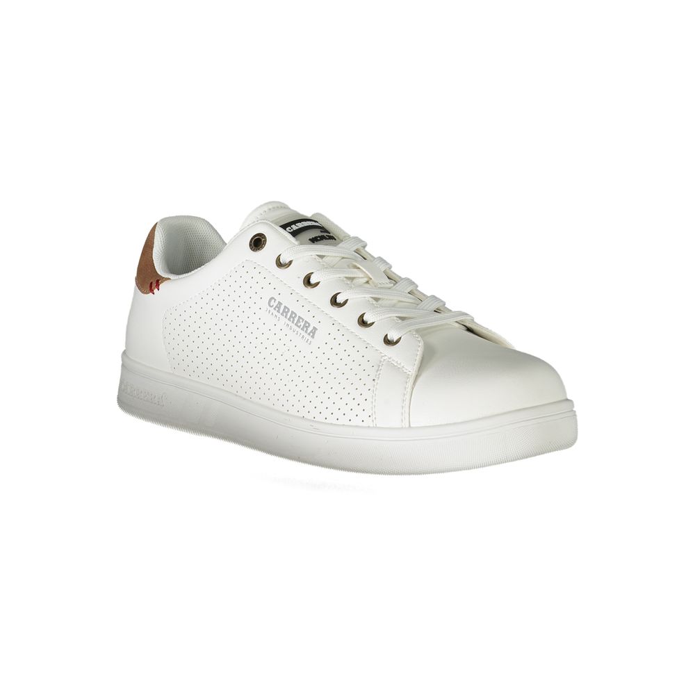 Carrera White Polyester Sneaker